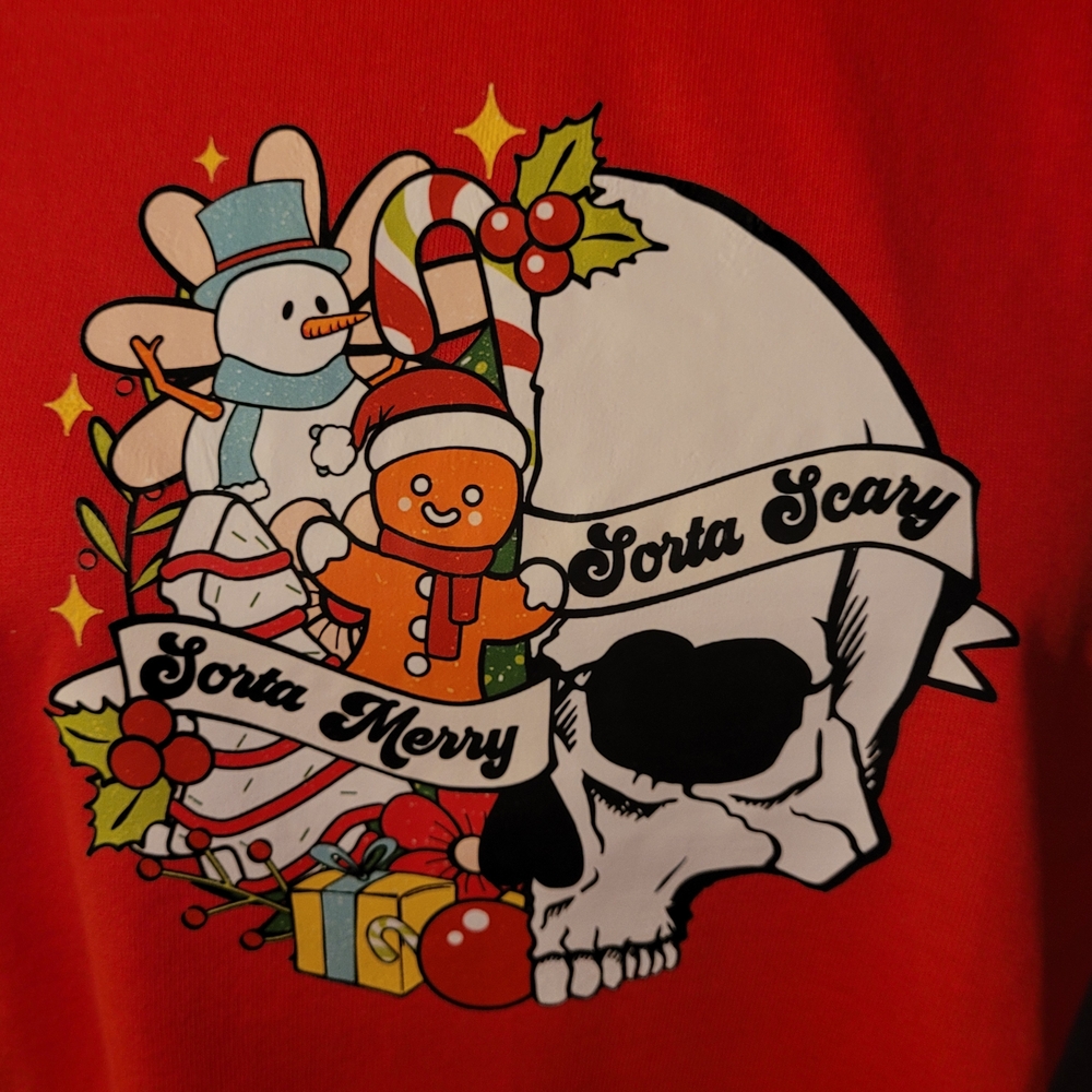 Sorta Scary Holiday Sweatshirt - Red